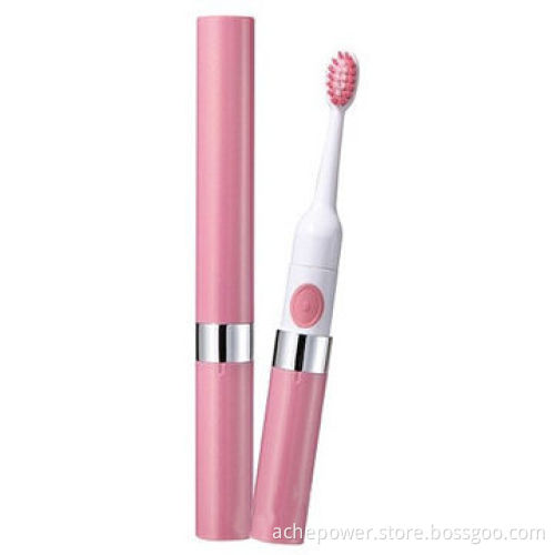 2pcs AA battery powered sonic tooth brush with replaceable heads best gifts for kids